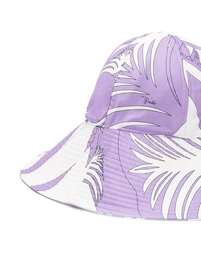 Shop Emilio Pucci La Villa Print Hat - White