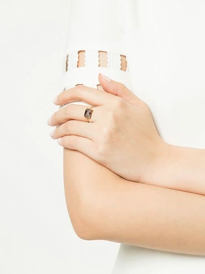 Shop Jennie Kwon Diamond Embellished Ring In Gold