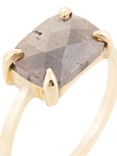 Shop Jennie Kwon Diamond Embellished Ring In Gold