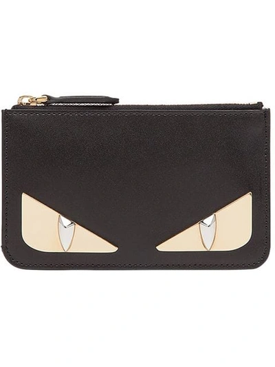 Shop Fendi Bag Bugs Zipped Wallet In Black