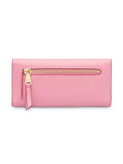 Shop Miu Miu Madras Love Wallet In Pink