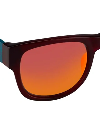 Shop Matthew Williamson D-frame Sunglasses In Red