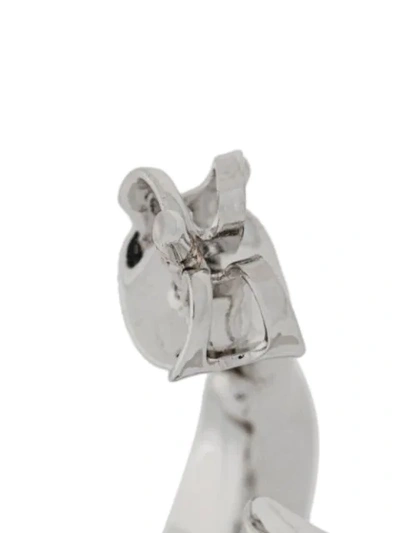 Shop Annelise Michelson Tiny Dechainee Earrings In Silver