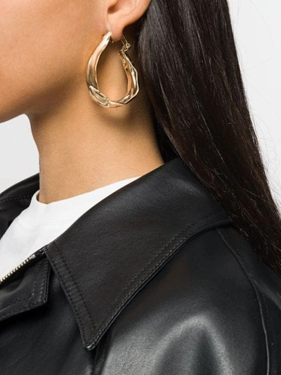 Shop Annelise Michelson Draped Clip-on Earrings In Gold