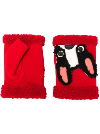 Shop Agnelle Mitaine Dog Gloves - Red