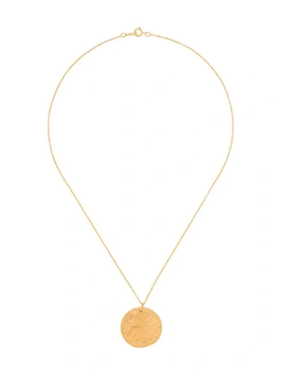 Shop Alighieri Il Leone Necklace In Gold