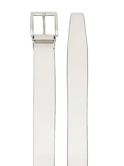 Shop Prada Gürtel Mit Eingraviertem Logo - Weiss In White