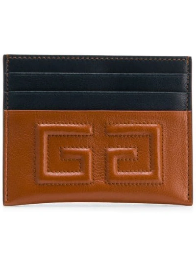 Shop Givenchy 2g Card Holder In Brown