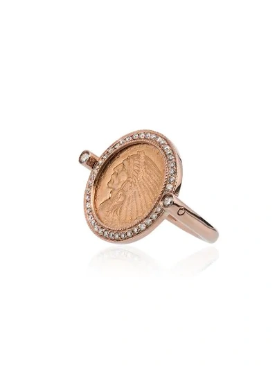 Shop Jacquie Aiche 14kt Rotgoldring In Gold