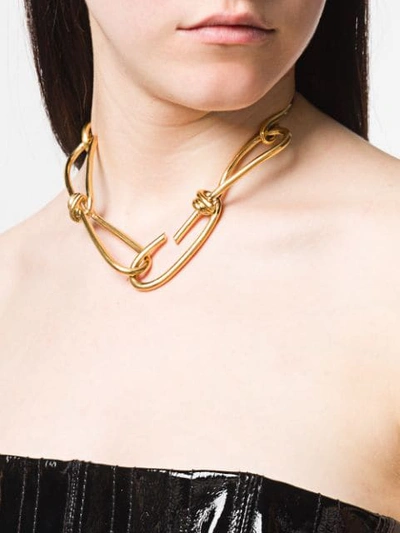 Shop Annelise Michelson Bondage Neckpiece In Gold