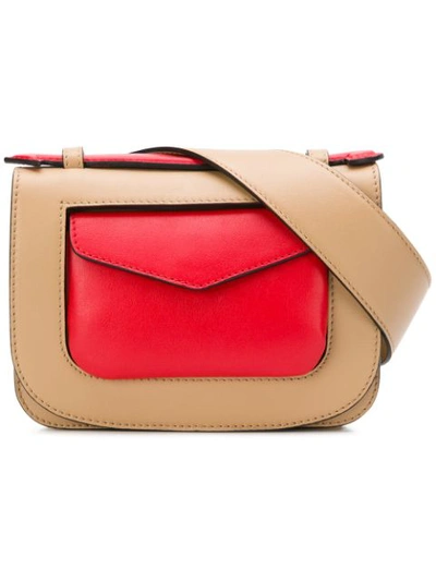 Shop Stée Two-tone Belt Bag - Neutrals