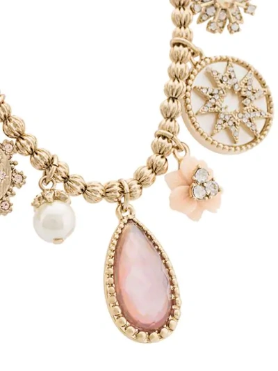 Shop Marchesa Notte Moment In The Sun Charm Necklace In Metallic