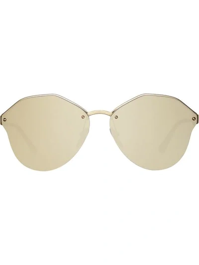 Shop Prada Cinéma Eyewear Sunglasses In Metallic