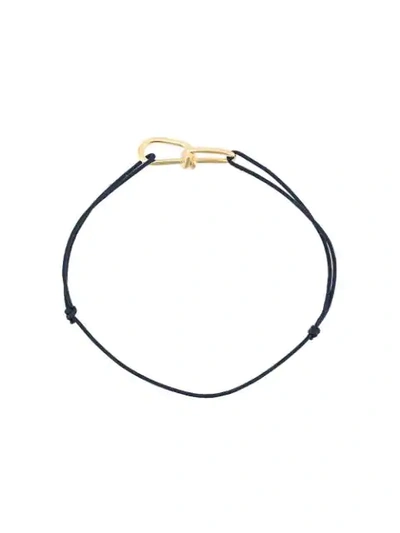 Shop Annelise Michelson Extra Small Wire Cord Bracelet In Blue