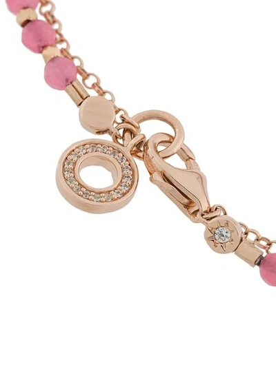 Shop Astley Clarke Mini Halo Biography Bracelet In Pink