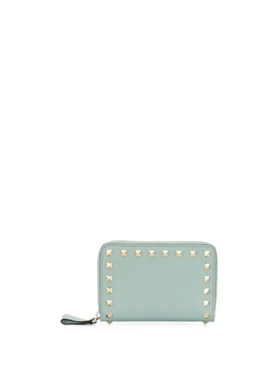 Shop Valentino Garavani Rockstud Wallet - Blau In Blue