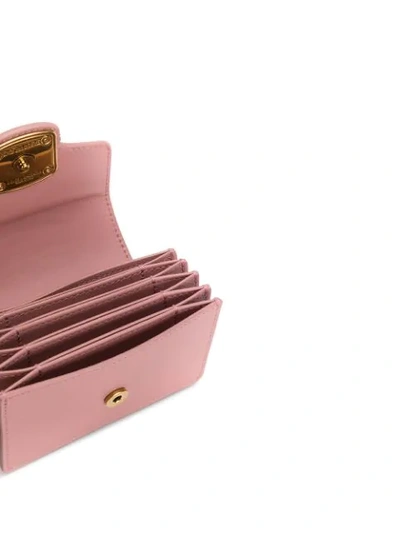 Shop Dolce & Gabbana Dg Amore Cardholder In Pink