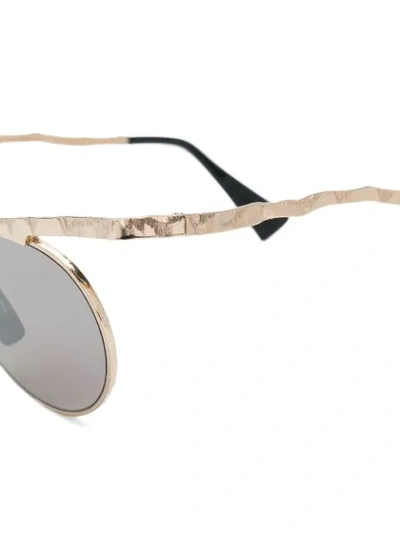 Shop Kuboraum 'h53' Sonnenbrille In Metallic
