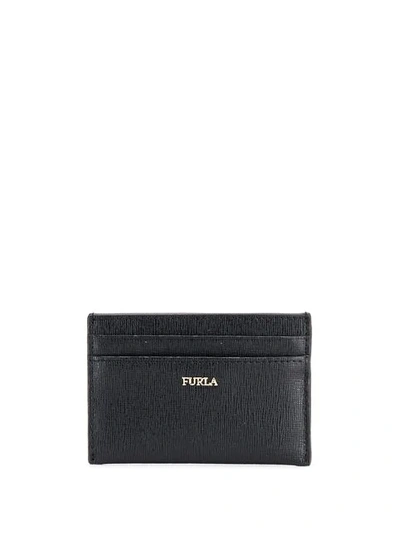 Shop Furla Textured Cardholder In Black