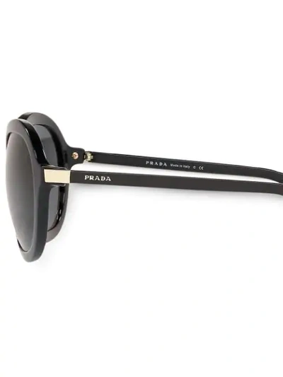 Shop Prada Heritage Sunglasses In Black