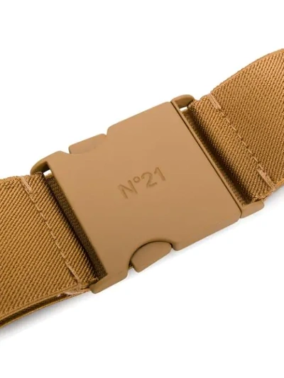 Shop N°21 Logo-engraved Buckle Belt In Brown