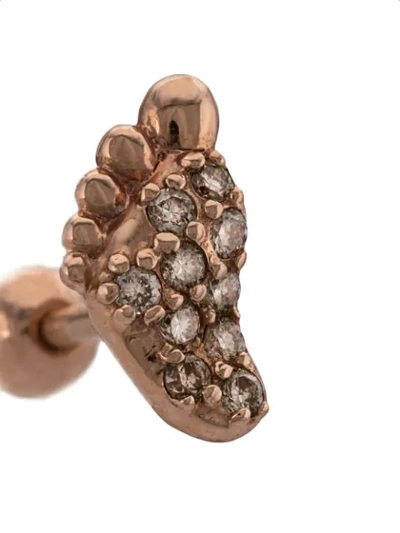 Shop Adeesse 14kt 'precious' Goldohrstecker Mit Diamanten