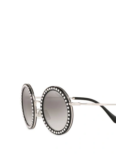 Shop Miu Miu Eyewear Délice Sunglasses - Black