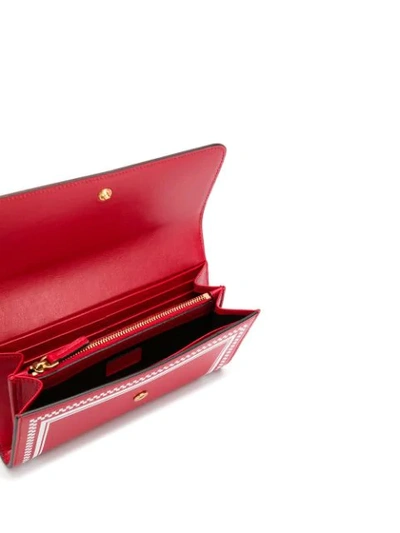 Shop Versace 90's Logo Wallet In Red