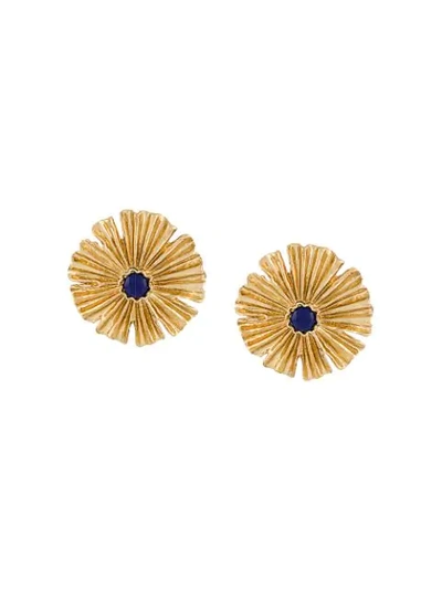 Shop Aurelie Bidermann Sofia Earrings In Metallic