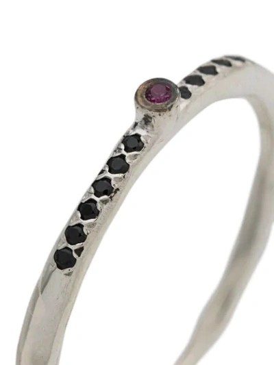 Shop Rosa Maria Ytos Ring In Black Rubis