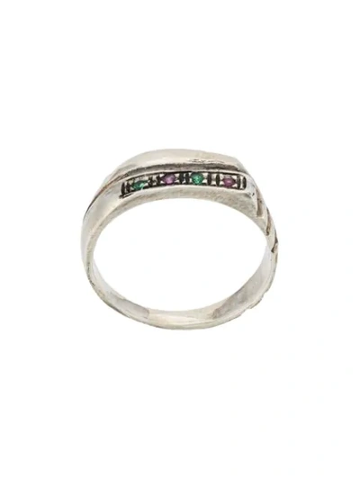 Shop Angostura Rubini Ring In Silver