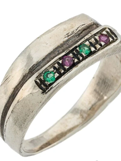 Shop Angostura Rubini Ring In Silver