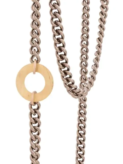Shop Silvia Gnecchi Tessa Multiple Chain Necklace In Gold