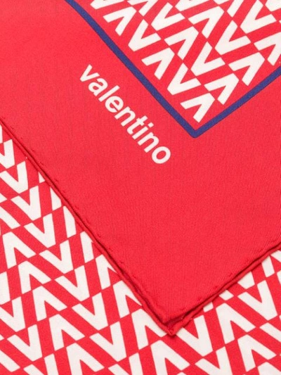 Shop Valentino Optical V Scarf In Red