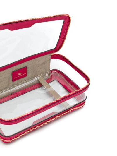 Shop Anya Hindmarch Travel Make-up Bag In Pink