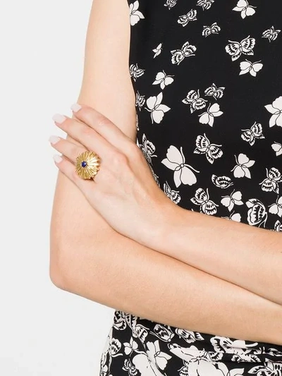 Shop Aurelie Bidermann Sofia Ring In Metallic