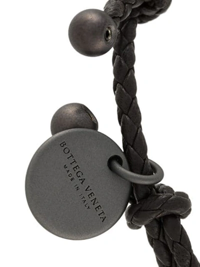 Shop Bottega Veneta Interlaced Leather Bracelet In 2006