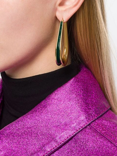 Shop Annelise Michelson Ellipse S Hoop Earrings In Gold