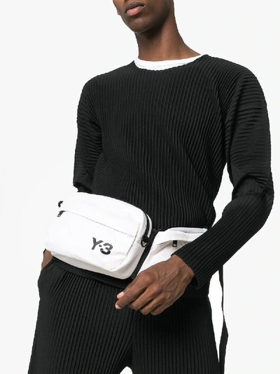 Shop Y-3 White Logo Belt Bag