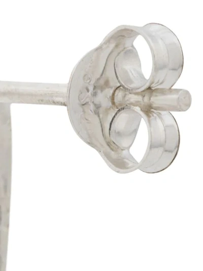 Shop Maya Magal Organic Chain Drop Earrings In Silver