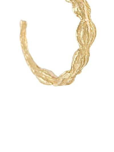 Shop Wouters & Hendrix Gold 18kt Yellow Gold Sculpted Hoop Earrings In Metallic