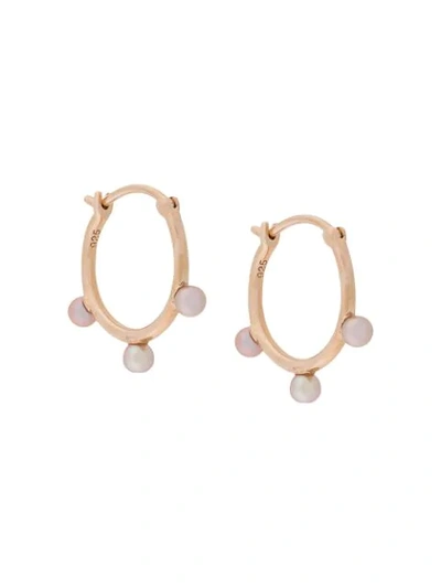 Shop Astley Clarke Hazel Hoop Earrings In Metallic