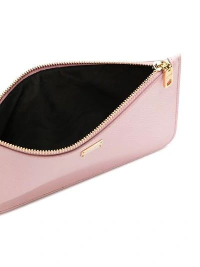 Shop Dolce & Gabbana Logo Plaque Purse In Pink