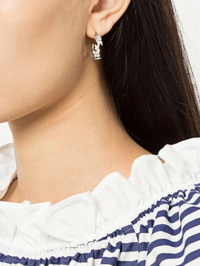 Shop Meadowlark Alba Hoop Earrings In Silver