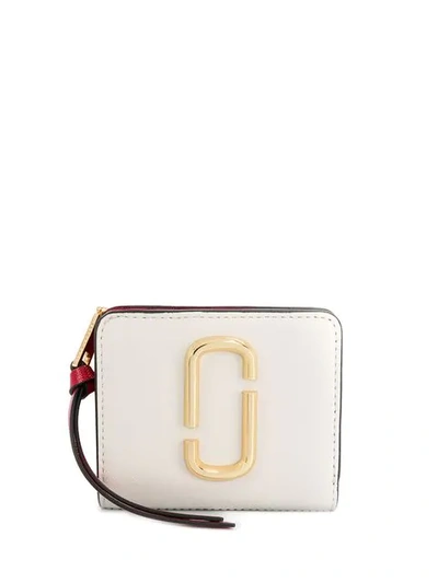 Shop Marc Jacobs Snapshot Mini Compact Wallet In White