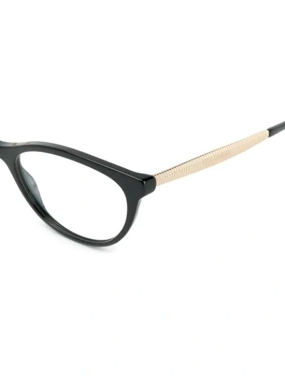 Shop Dolce & Gabbana Cat Eye Frame Glasses In Black