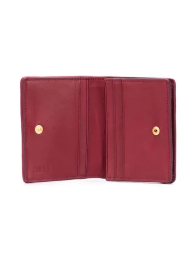 Shop Furla Cometa Mini Wallet In Red