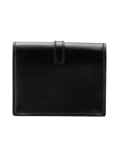 Shop Saint Laurent Small Sulpice Wallet In Black