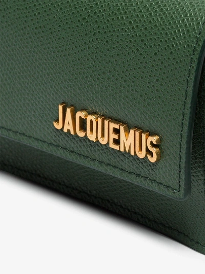Shop Jacquemus Green Le Ceinture Bello Leather Belt Bag In 105 - Green