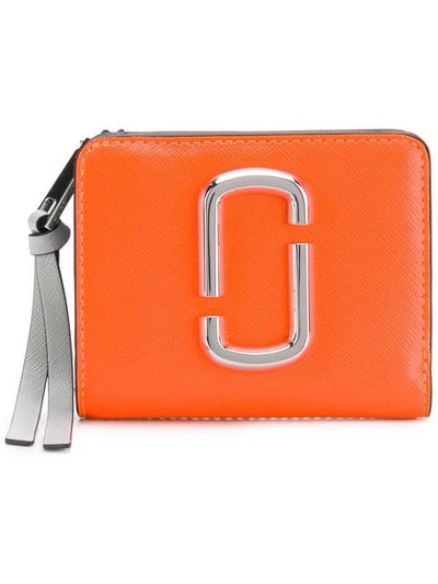 Shop Marc Jacobs Snapshot Mini Wallet In Orange